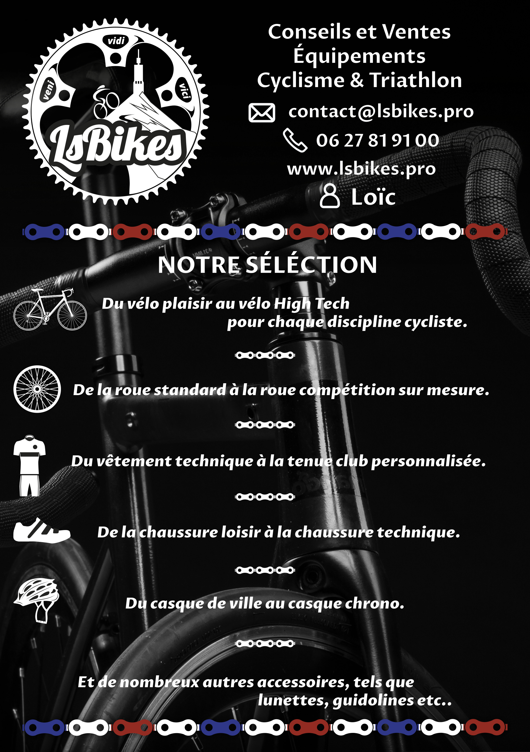 conseils et ventes pour cyclistes